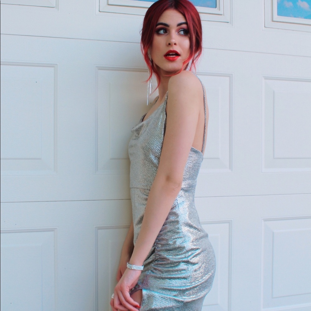 Maxi Silver Dress 🌪 - Picture 2 of 9